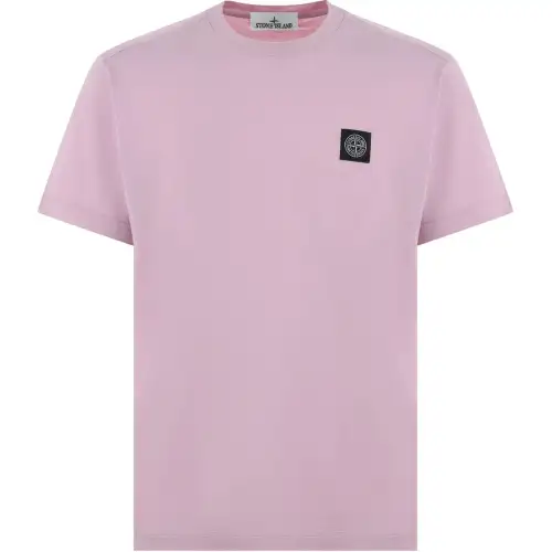 STONE ISLAND Logo Patch Crewneck T Shirt