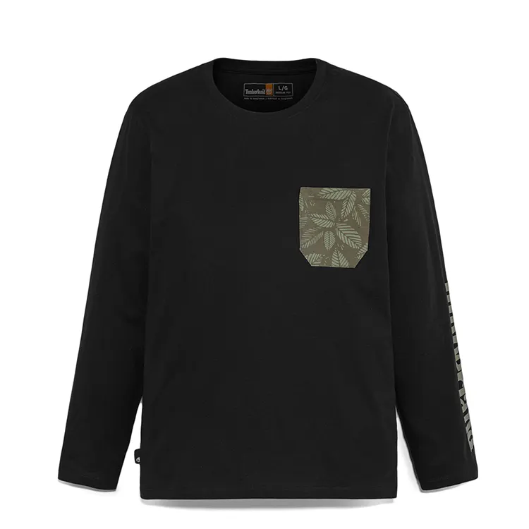 Timberland T Shirts Men's Black Crew Neck