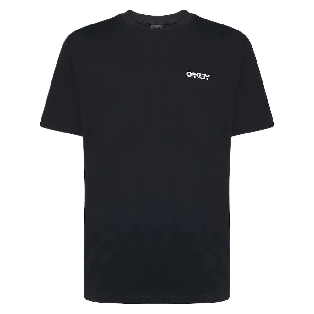 Oakley T Shirts Men's Black Crew Neck Moderate Straight Fit