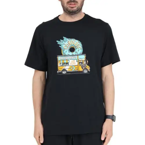 Converse T Shirts Men's Black Crew Neck