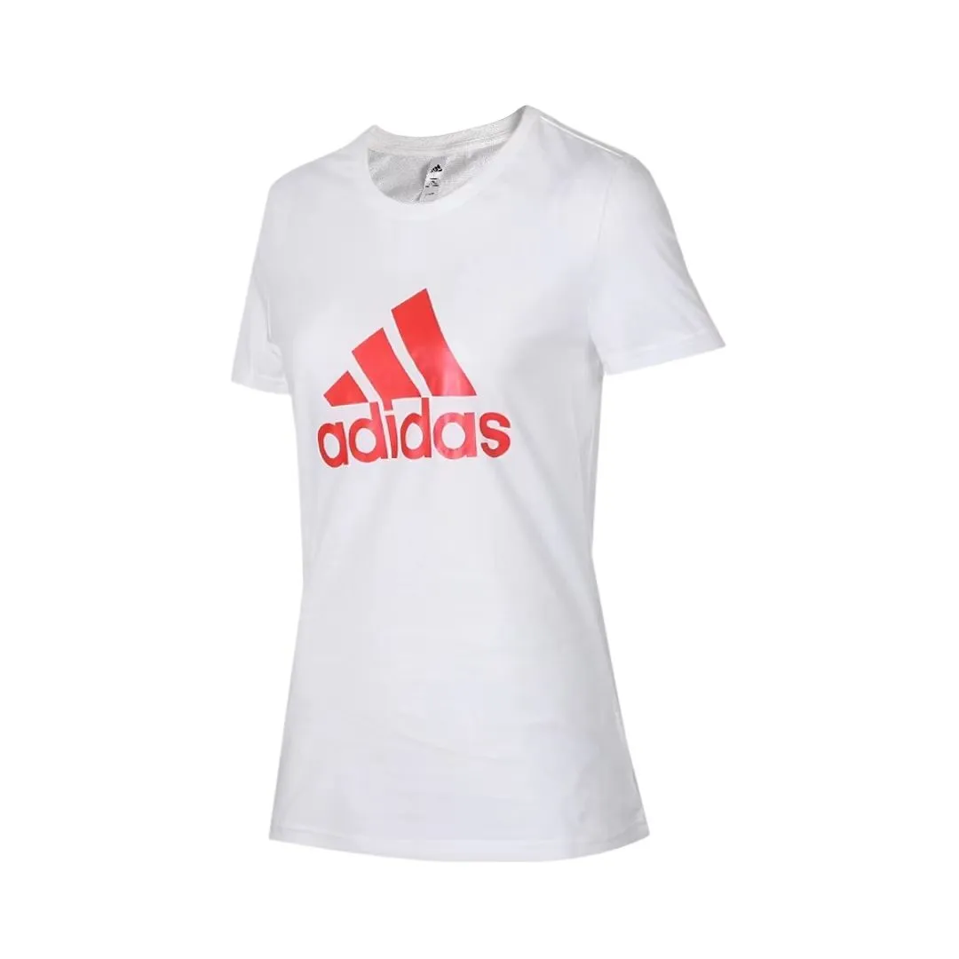 Adidas T-Shirts Unisex White Crew Neck Moderate