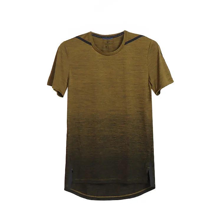 Nike T-Shirts Men's Olive/Black Crew Neck Moderate
