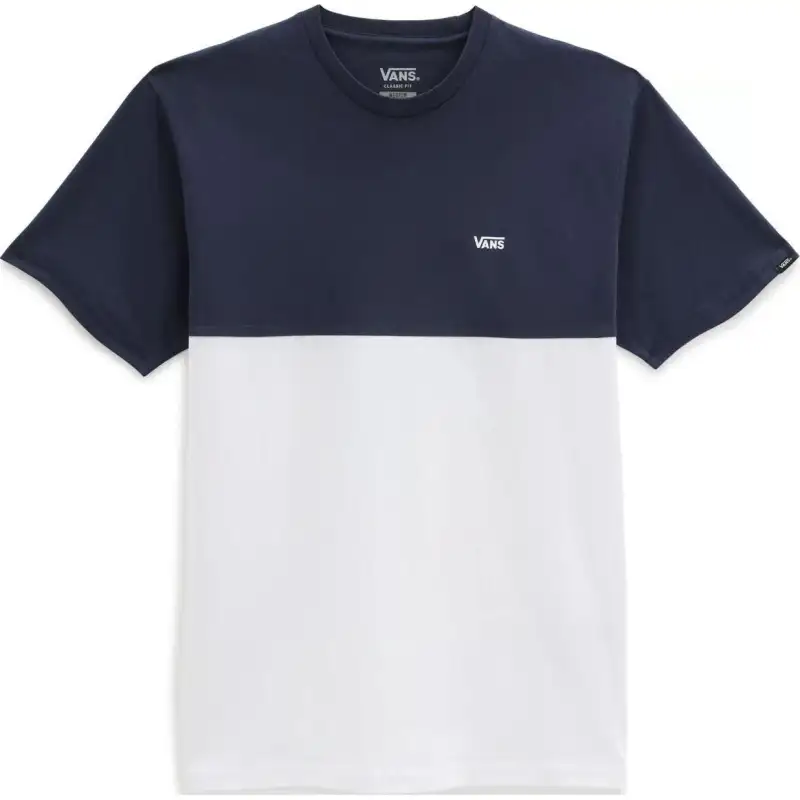Vans T Shirts Men's Marine Blue Crew Neck Moderate
