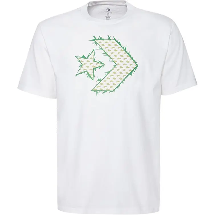Converse T-Shirts Men's White Crew Neck Moderate