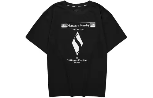 Skechers T Shirt Unisex Carbon Black