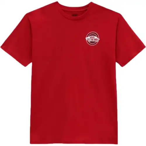 Vans T Shirts Men's Red Crew Neck