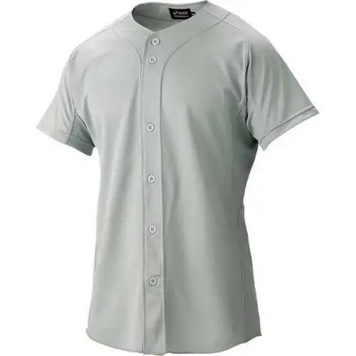 ASICS T Shirts Men's Gray Crew Neck Moderate Straight Fit