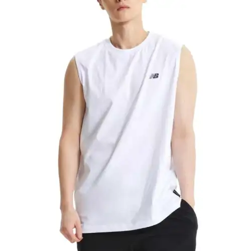 New Balance UNI EssentialSmall Logo Tank Top Unisex White
