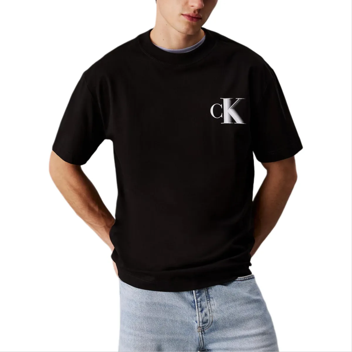 CALVIN KLEIN T Shirt Europe Version Men's Black