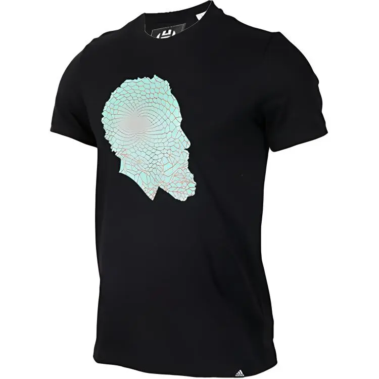 Adidas T-Shirts Men's Black Crew Neck Moderate