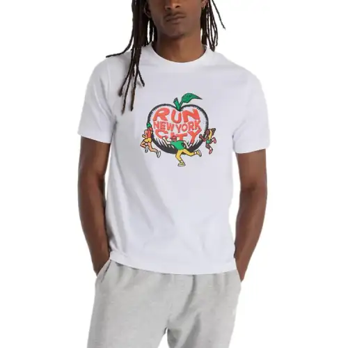 New Balance NYRR Boroughs Graphic FW24 T Shirt Men's White