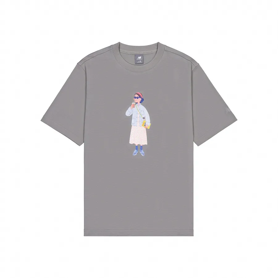 New Balance T Shirt Unisex Gray