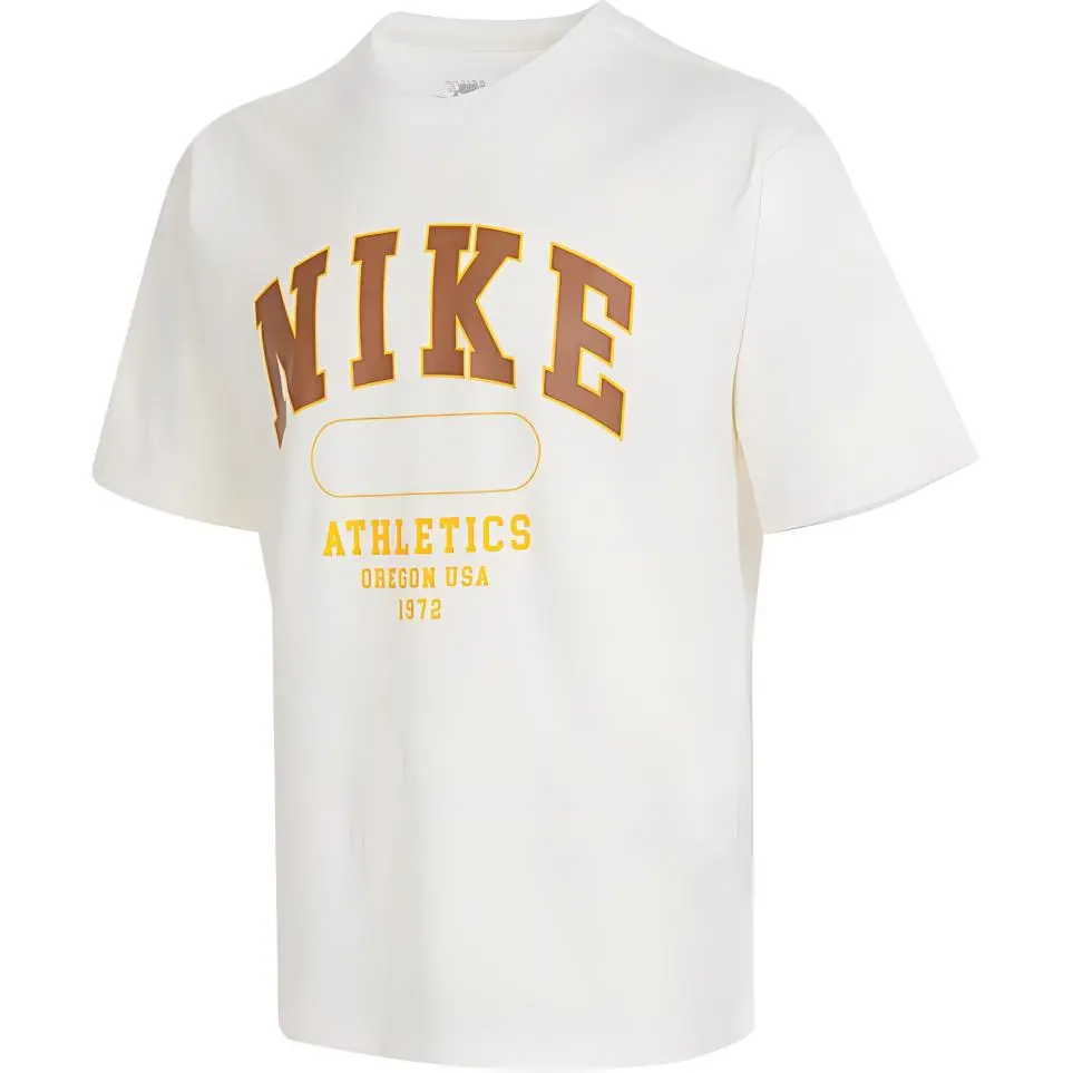 Nike T-Shirts Men's White Crew Neck Moderate