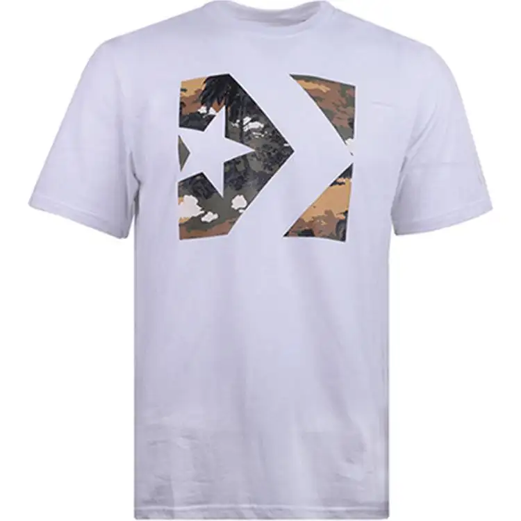 Converse CHEVRON CAMO FILLtee T Shirt Men's White