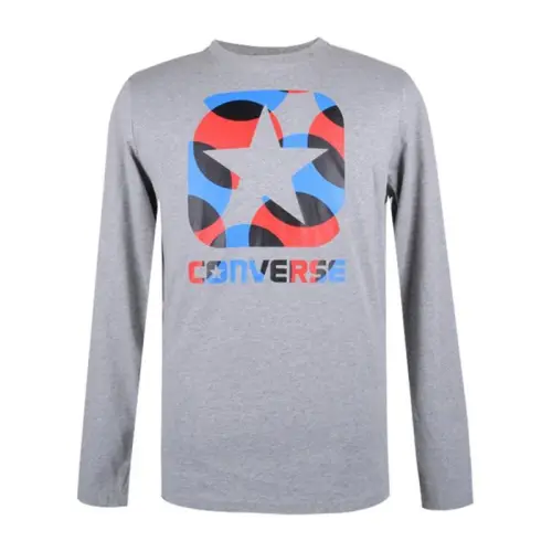 Converse T Shirt Men's Textured Gray
