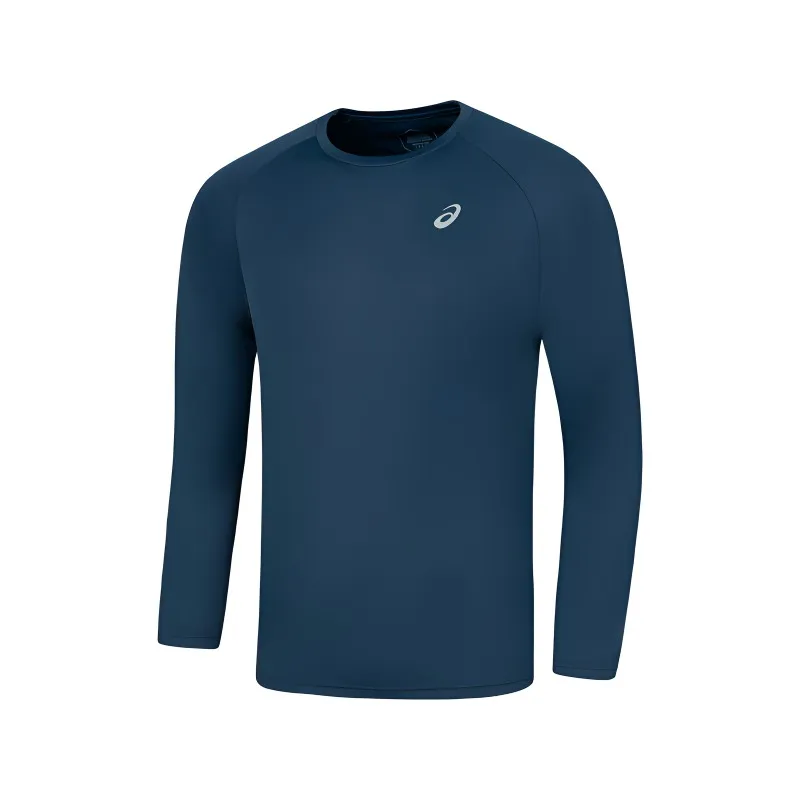 ASICS T-Shirts Men's Dark Blue Crew Neck Moderate
