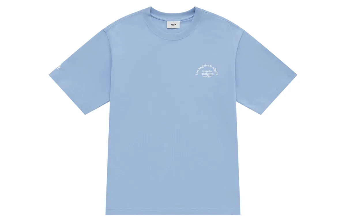 MLB Los Angeles Dodgers Basic Collection SS25 T Shirt Unisex Sky Blue