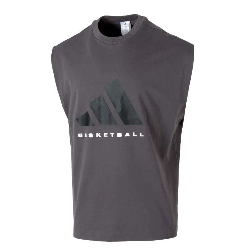 Adidas BASKETBALL T Shirt Unisex Gray