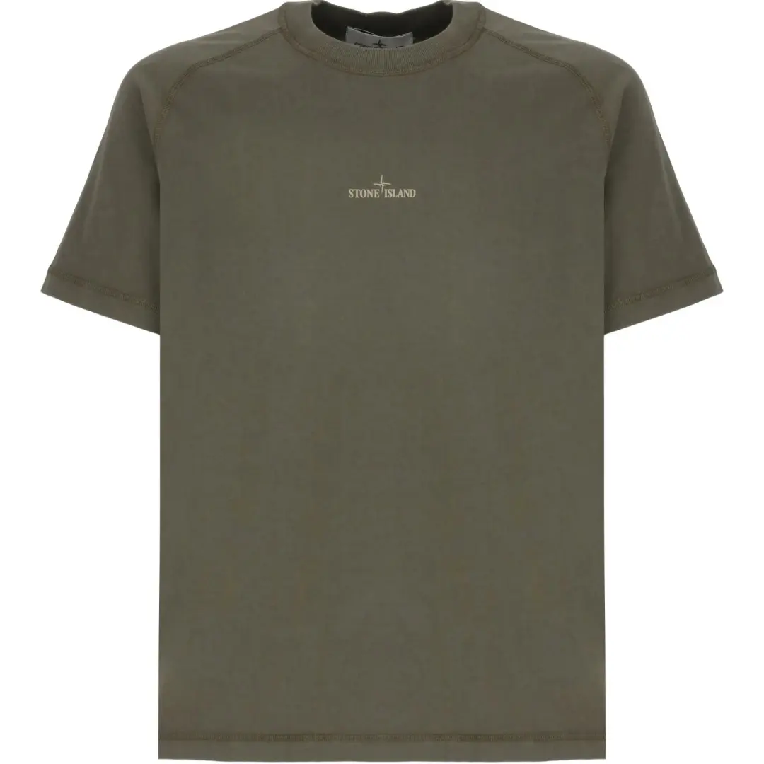 STONE ISLAND Compass Printed Crewneck T Shirt