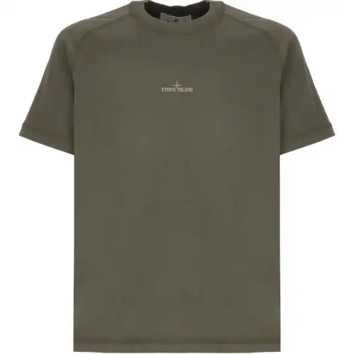 STONE ISLAND Compass Printed Crewneck T Shirt