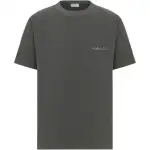 DIOR T Shirts Men's Gray Crew Neck Moderate Straight Fit
