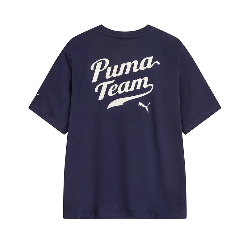 PUMA T Shirt Unisex Marine Blue