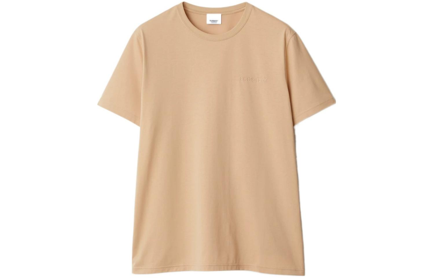 Мужская футболка Burberry SS24 LogoT (бежевая)