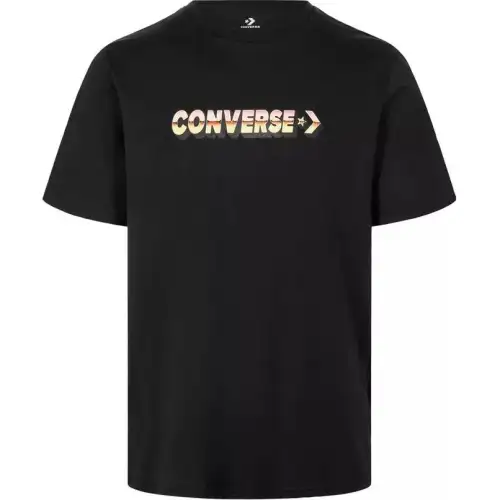 Converse T Shirts Unisex Black Crew Neck Moderate