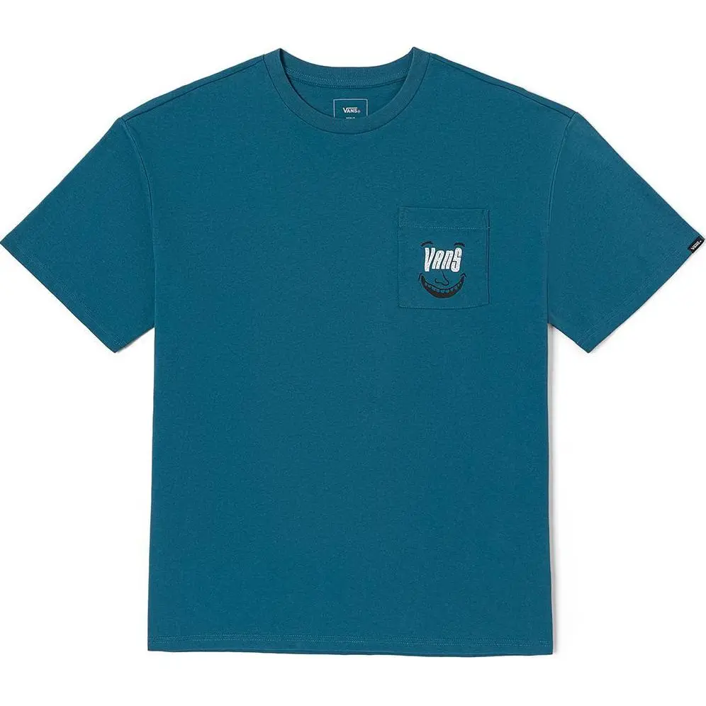Vans T-Shirts Unisex Blue Crew Neck Moderate