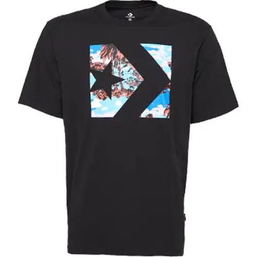 Converse CHEVRON CAMO FILLtee T Shirt Men's Black