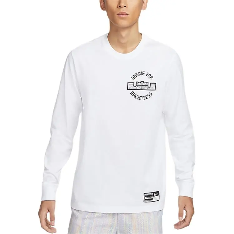 Nike T-Shirts Men's White Crew Neck Moderate