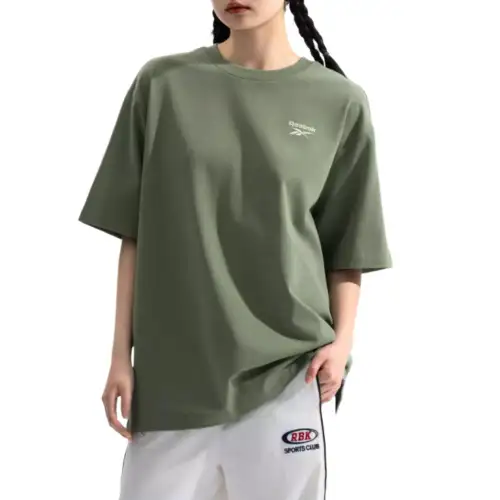 Reebok T Shirt Unisex Light Army Green