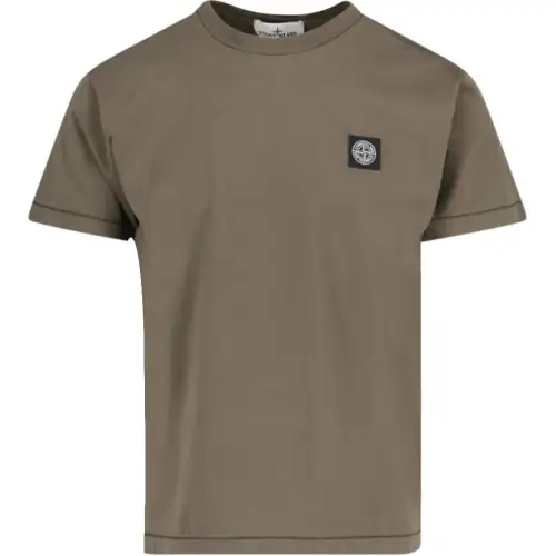 STONE ISLAND Compass Patch Crewneck T Shirt