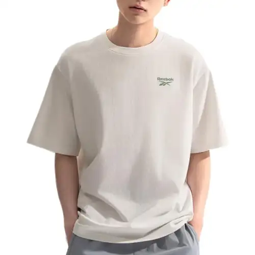 Reebok T Shirt Unisex Raw White