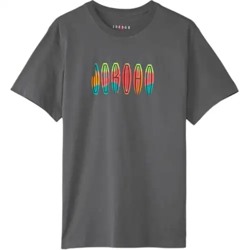 Jordan Apparel T Shirts Men's Graphite Crew Neck Moderate Straight Fit