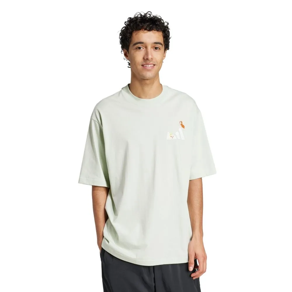 Adidas T Shirt Unisex Linen Green