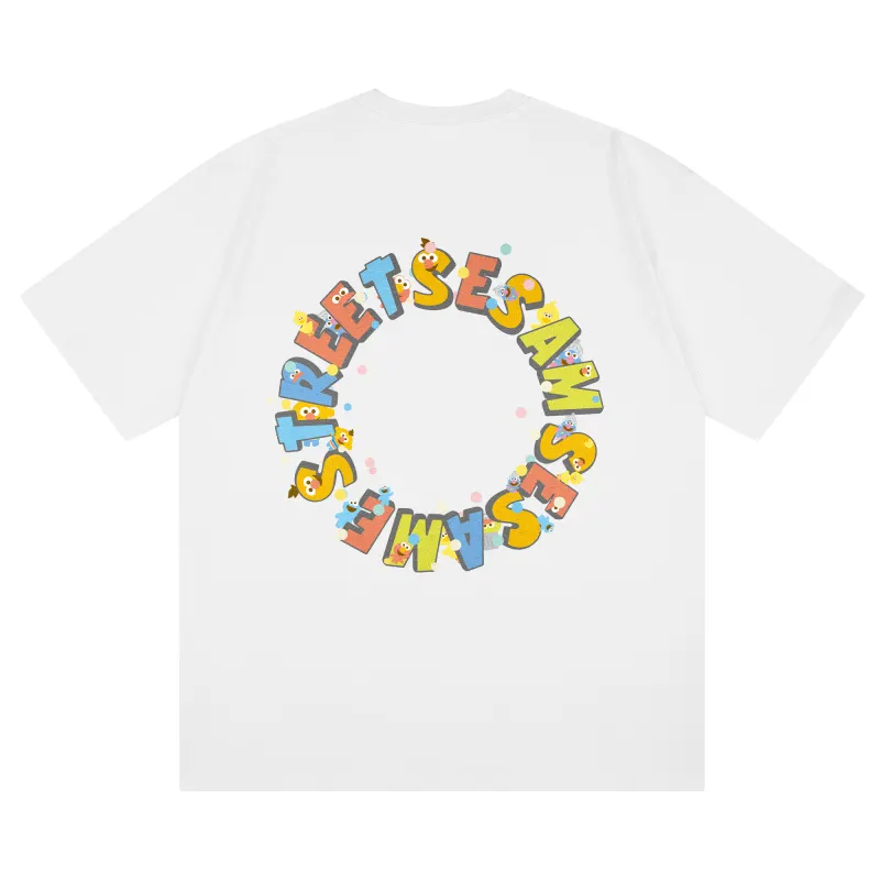 SESAME STREET T Shirts Unisex Crew Neck Moderate Straight Fit