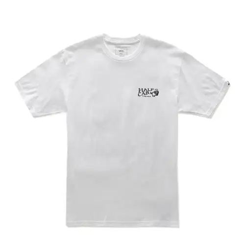 Vans T Shirts Men's White Crew Neck Moderate Straight Fit