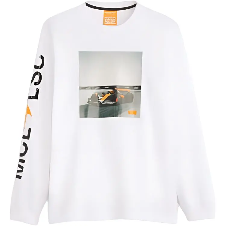 Levi's X McLaren Racing Collaboration T-Shirts Men's White Crew Neck Moderate