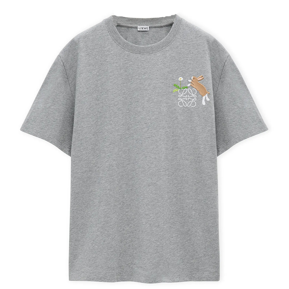 LOEWE x Suna Fujita SS25 T Shirt Men's Gray