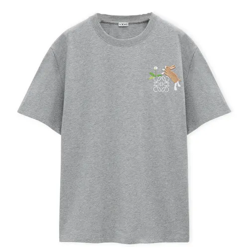LOEWE x Suna Fujita SS25 T Shirt Men's Gray