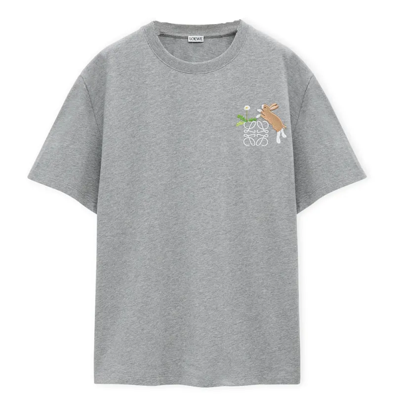 LOEWE x Suna Fujita SS25 T Shirt Men's Gray