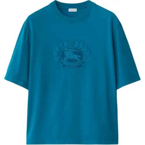 Burberry Oak Leaf Crest embroidered cotton T-shirt