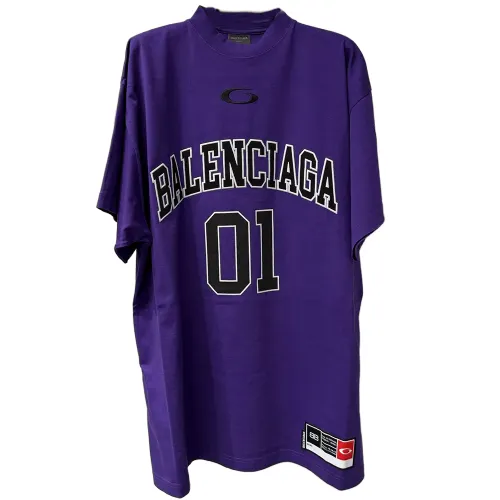 Balenciaga SS25 T Shirt Regular Fit Men's Purple