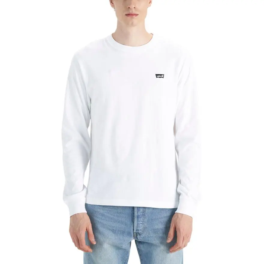 Levi's T-Shirts Men's White Crew Neck Moderate