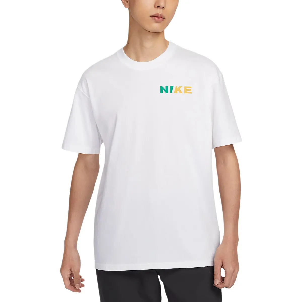 Nike T-Shirts Men's White Crew Neck
