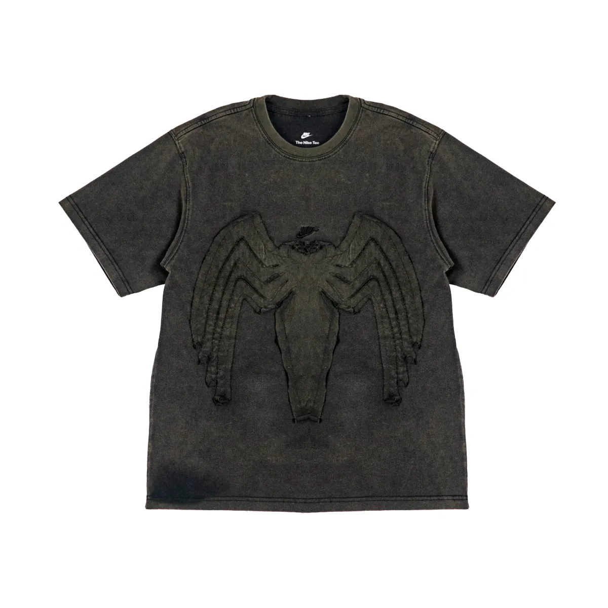 Nike T-Shirts Unisex Black Crew Neck Moderate Straight Fit