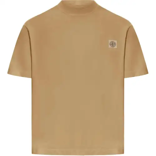 STONE ISLAND Logo Patch Short Sleeved T Shirt