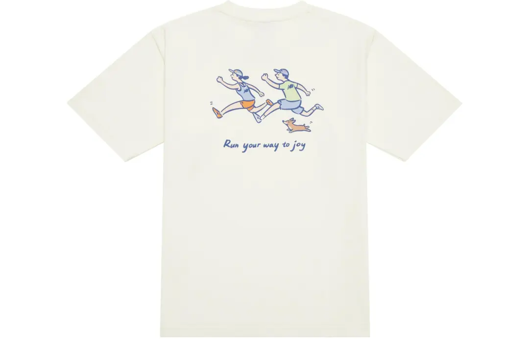 New Balance x PK SHEJISHILIANMINGKUAN Attraction Lifestyle Illustration Collection SS24 T Shirt Unisex Ecru