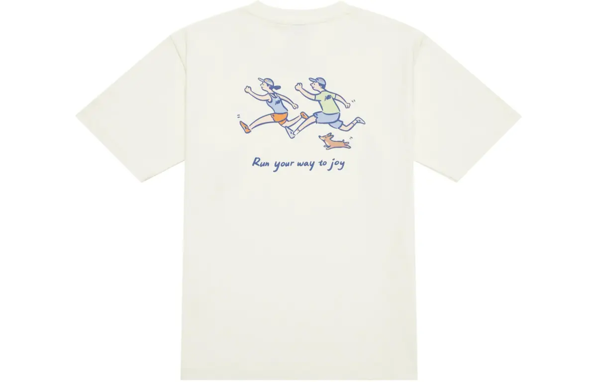 New Balance x PK SHEJISHILIANMINGKUAN Live With The New Balance SS24 T-Shirt Unisex Ecru